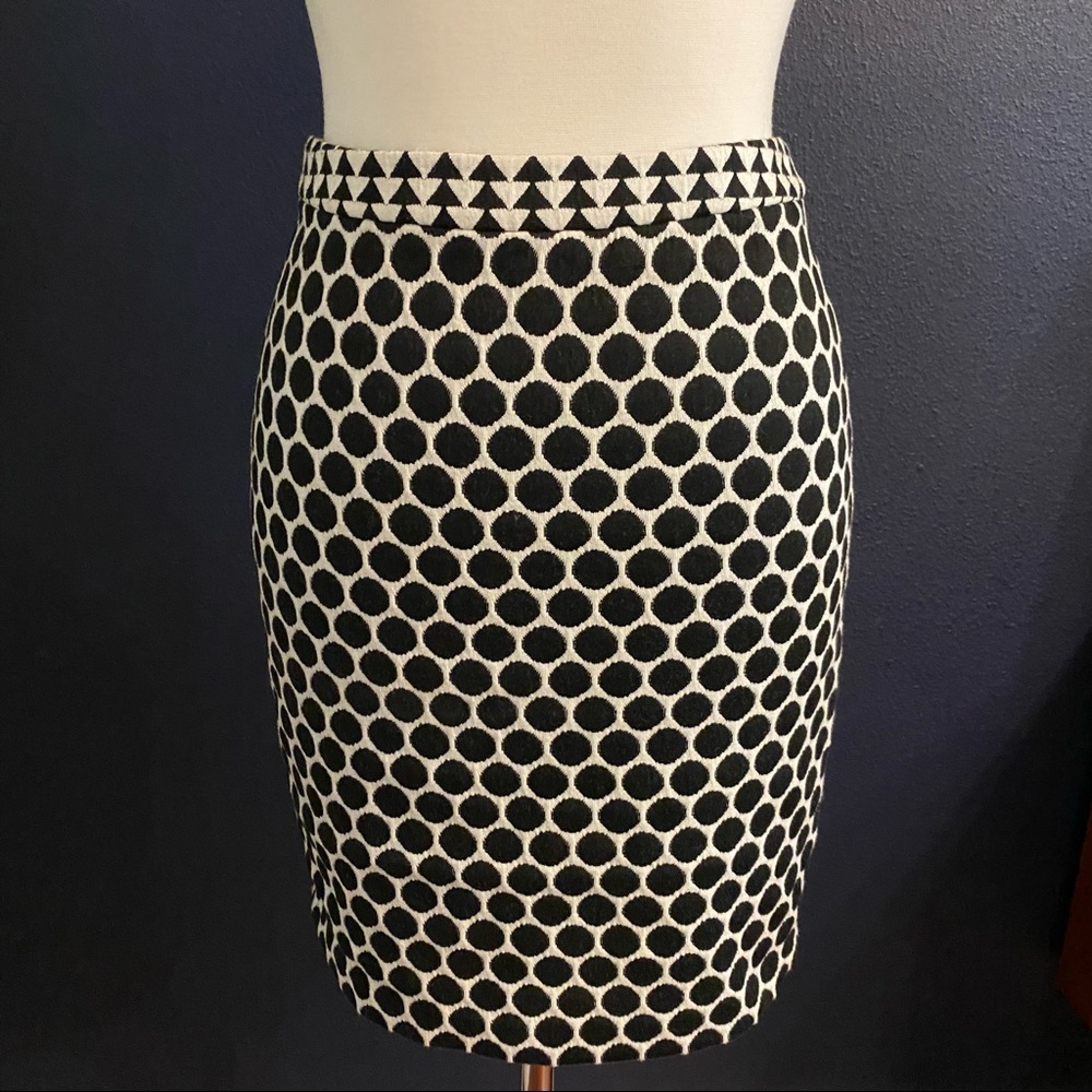 Anthropologie Leifnotes Pencil Skirt Black and White Knit